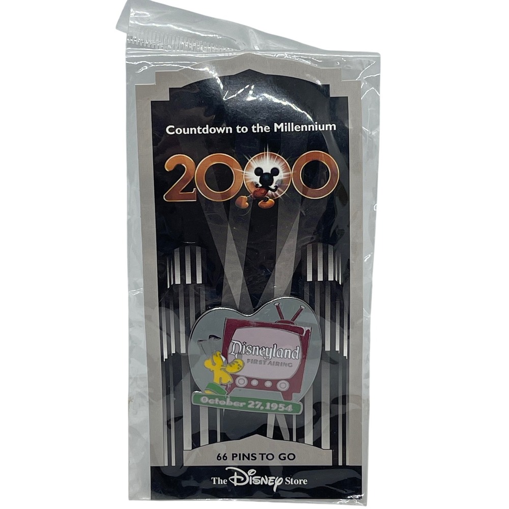Disney Store Countdown to the Millennium Pin 67 Disneyland First Air 1954 Pluto